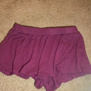 Divided Maroon Women's Skorts